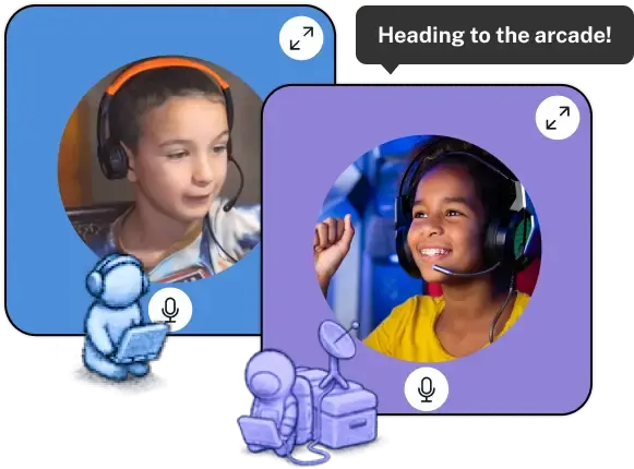 Students playing in the K12 Zone